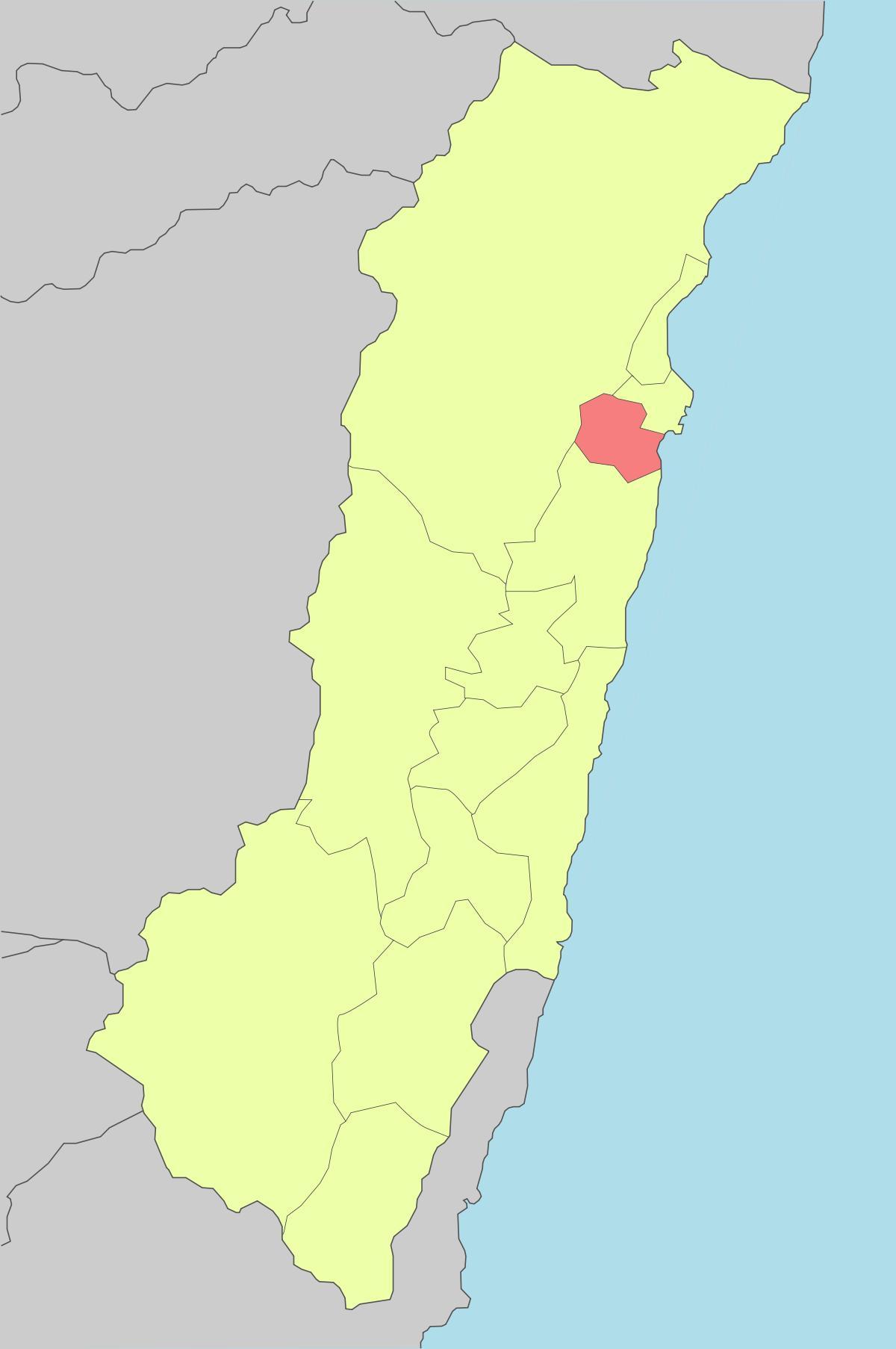 Mapa hualien Tajvan