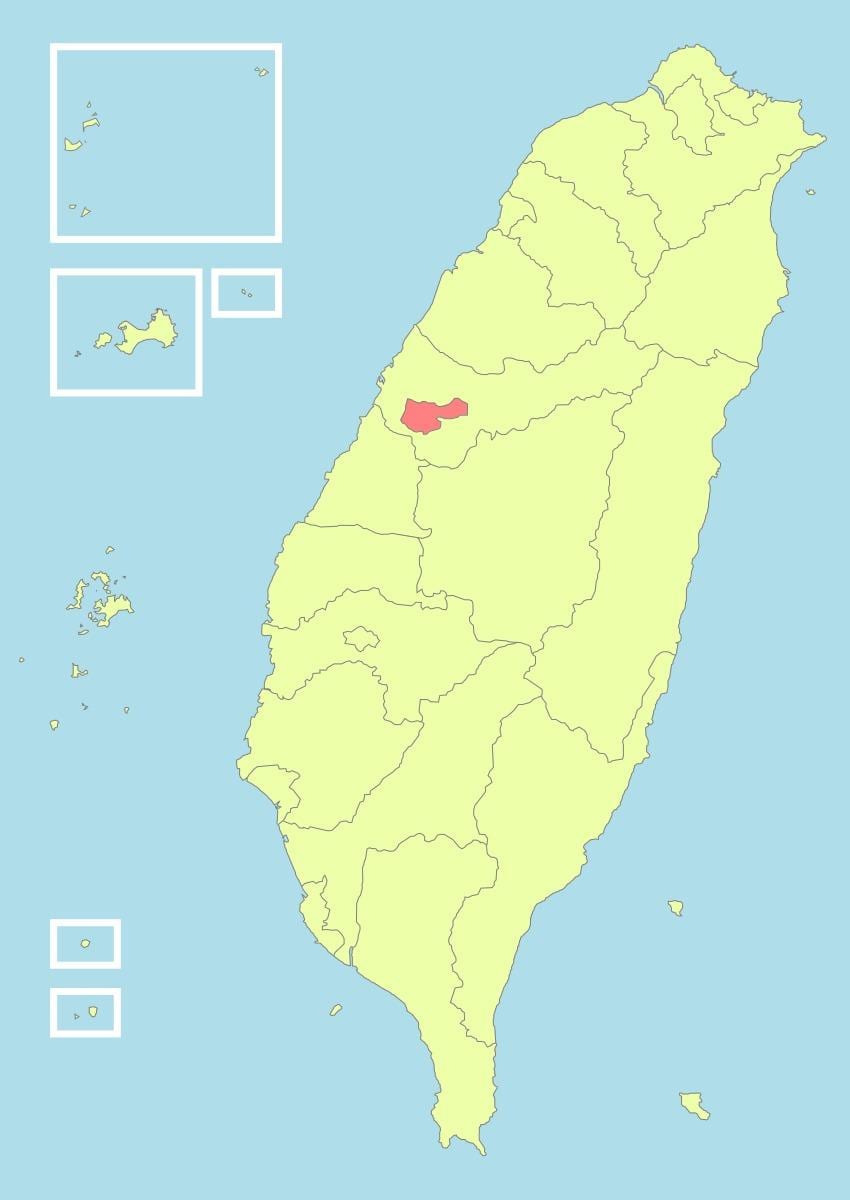Mapa taichung Tajvan