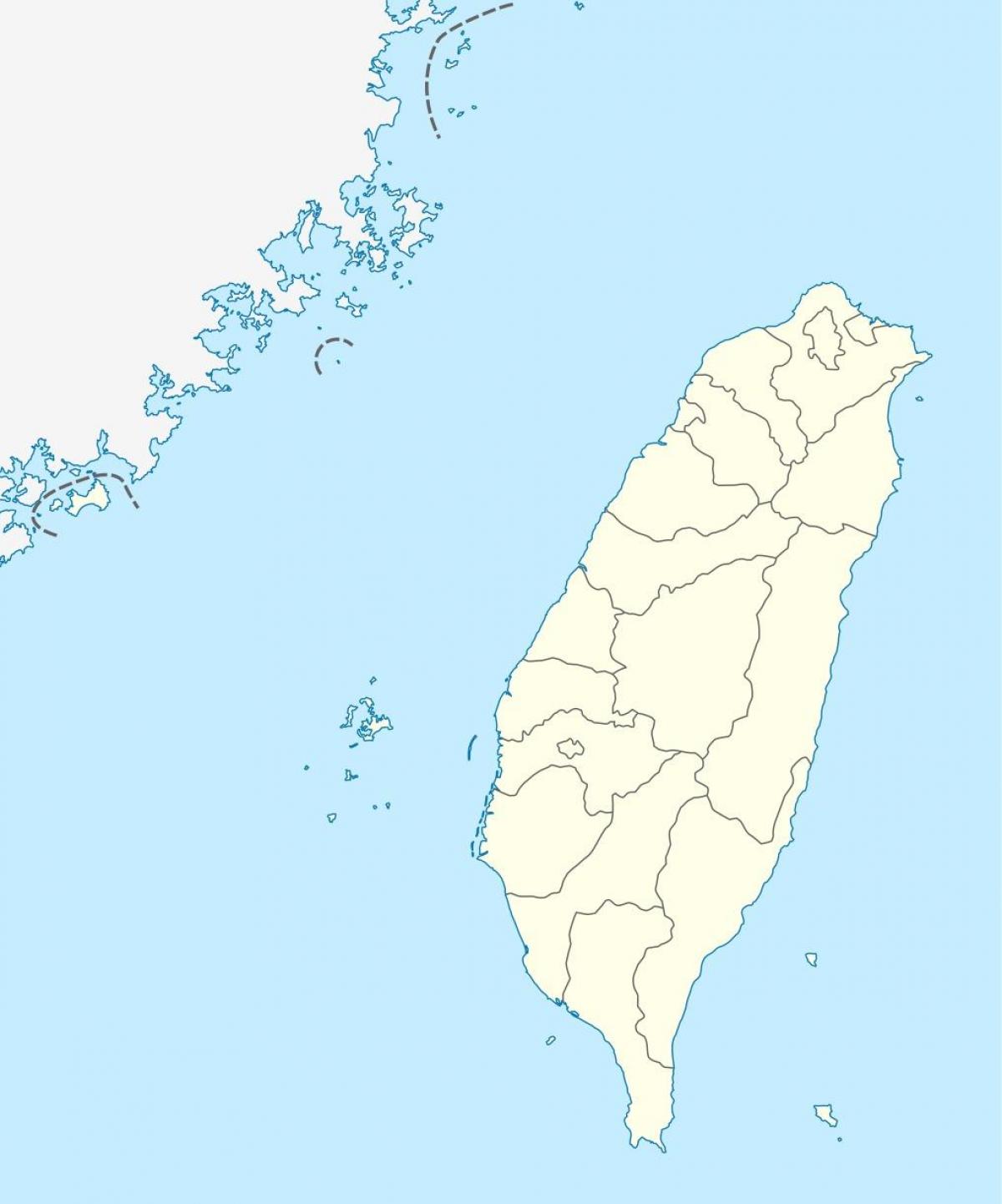 Mapa Tajvan vektor