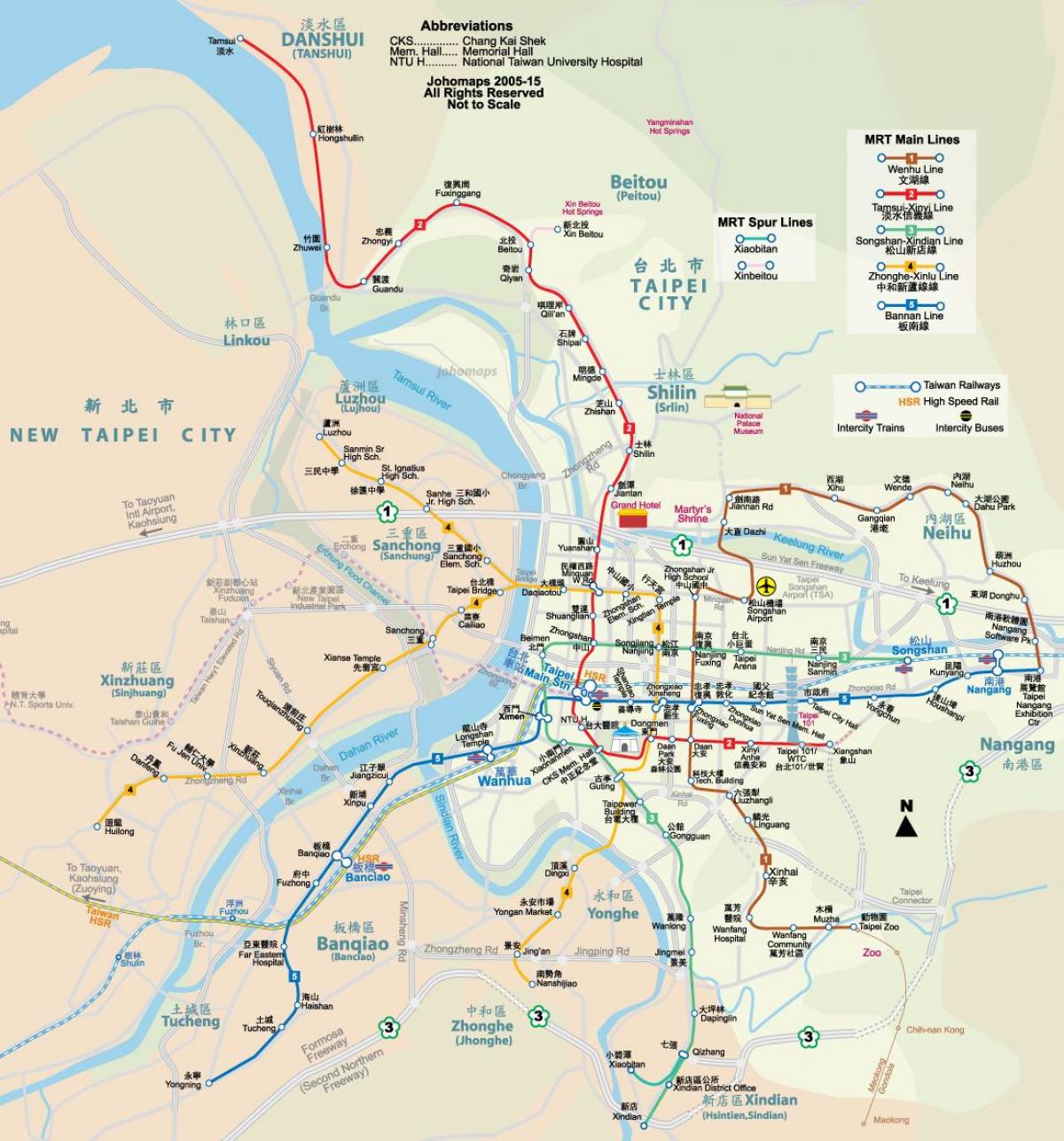 metro mapu Tajvan