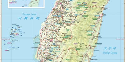 Mapa Tajvan atrakcija