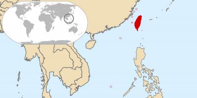 Tajvan globalne mapu