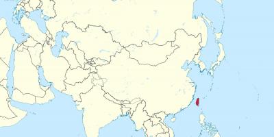 Tajvan kartu u aziji