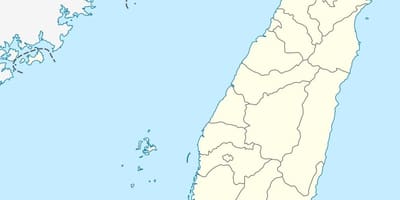 Mapa Tajvan vektor