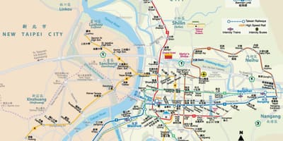 Tajvan mrt stanicu mapu