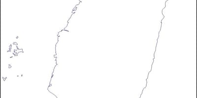 Mapa Tajvan prazan